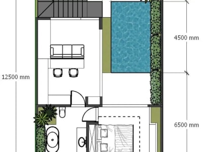 Villa Bali dekat pantai private pool bisa KPR harga 1M tanah 1 are 1Bed Hingga 3Bed - Thumbnail 9