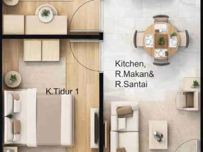 Townhouse Harga hanya 600 jutaan, Lokasi Strategis di Cargo, Denpasar Utara, Denpasar - Thumbnail 8