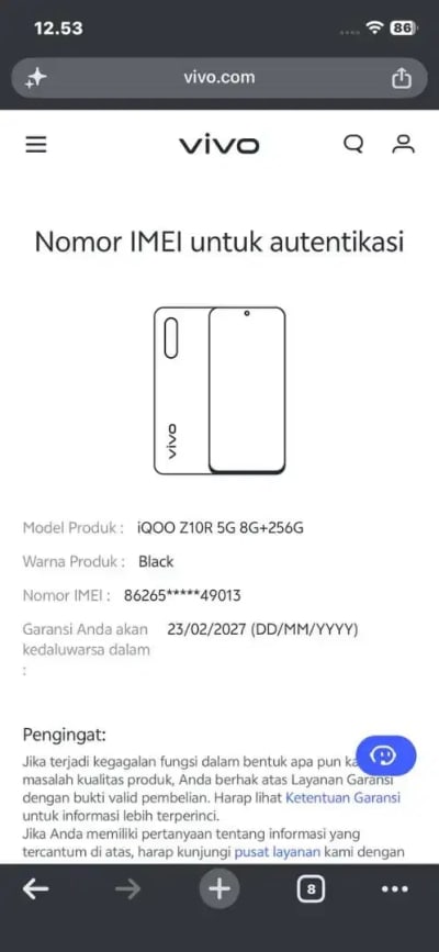 Iqoo Z10R 5G Warna Hitam 8/256GB - Thumbnail 5