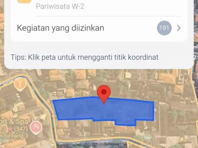 dijual tanah  2610m² IDR GLOBAL 50 milyar nego dekat pantai Legian Badung Bali - Thumbnail 3