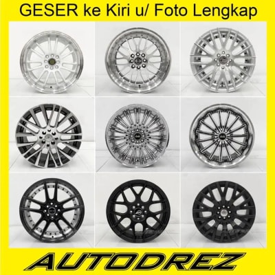 Velg Ring 17 R17 18 R18 4x100 4x114 Jazz Yaris Avanza Honda Toyota B - Thumbnail 1