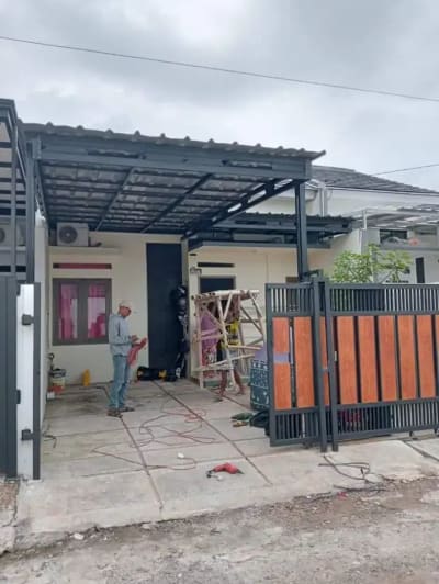 Kanopi Galvalum atap Spandek, Alderon dan Solartuff - Thumbnail 1