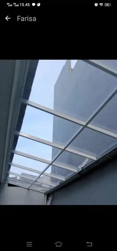Kanopi Galvalum atap Spandek, Alderon dan Solartuff - Thumbnail 4