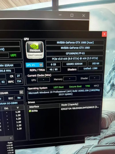 Dijual Acer Predator Helios 300 G3-572 Intel core i7 (ram 16/nvme 256) - Thumbnail 6