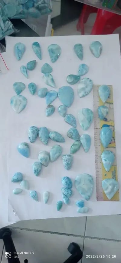batu natural larimar - Thumbnail 2