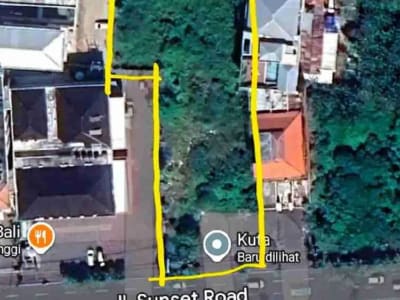 Lahan 2.352 m² di By Pass Sunset Road Kuta Akses Dua Sisi - Thumbnail 2