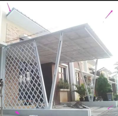 Kanopi Galvalum atap Spandek, Alderon dan Solartuff - Thumbnail 4