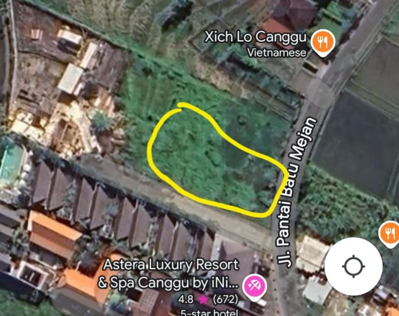 FOR RENT LAND 15 ARE – CANGGU - Real Estate in Bali