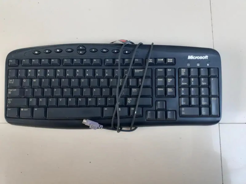 Keyboard PC Microsoft PS2 Asli - Electronics in Bali