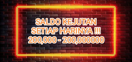 CASHDROP SALDO KEJUTAN