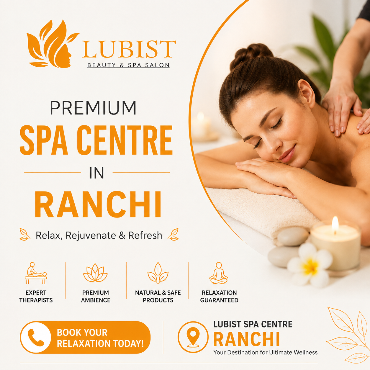 Premium Spa Centre in Ranchi | Lubist Beauty & Spa Salon