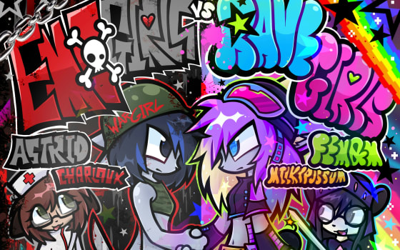 FEM&M X ASTRID - EMO GIRLS VS RAVE GIRLS in New York