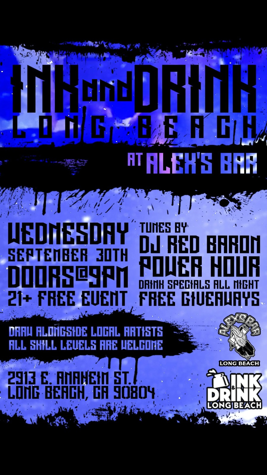 INK AND DRINK with DJ RED BARON