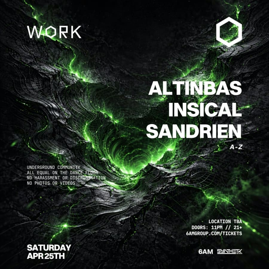 WORK presents: Altinbas, Insical, & Sandrien