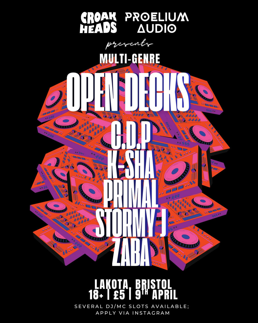 Croakheads x Proelium Audio Presents: Open Decks