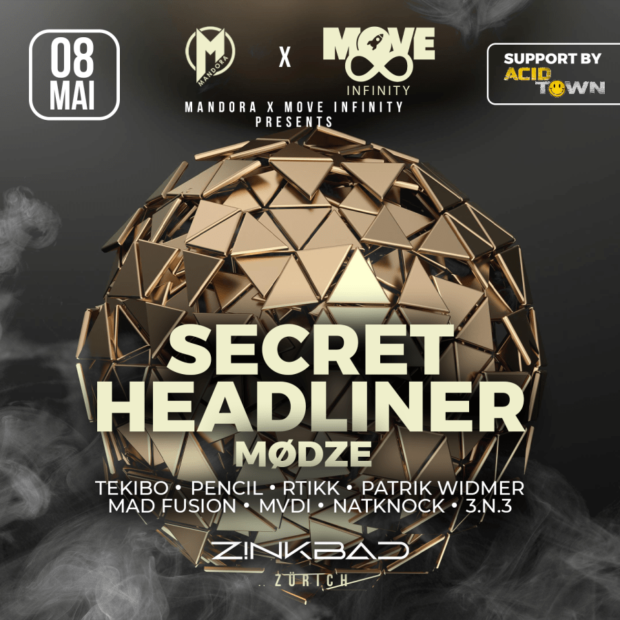 MANDORA X MOVE INFINITY SECRET HEADLINER & Mødze