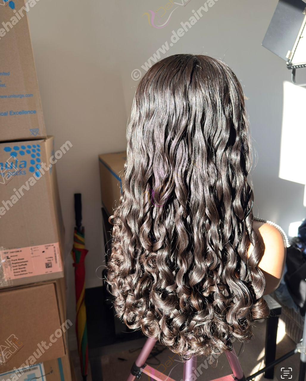 Wig Aby | 20-inch Raw Indian Curly Hair – 5x5 HD Closure (400g) - Image 8