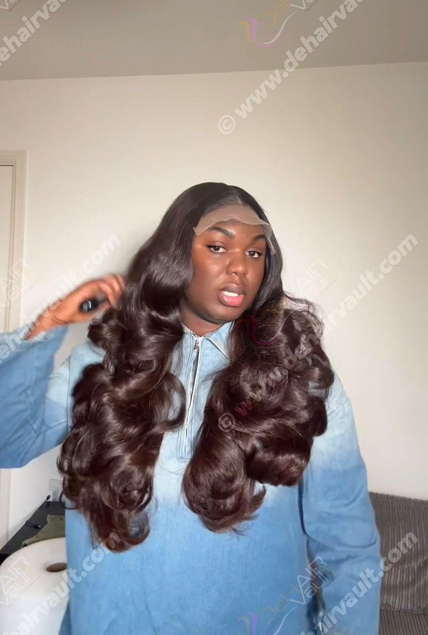 Wig Drel | 22-inch Raw Filipino Bouncy Hair – 6x6 Closure (500g) - Image 2