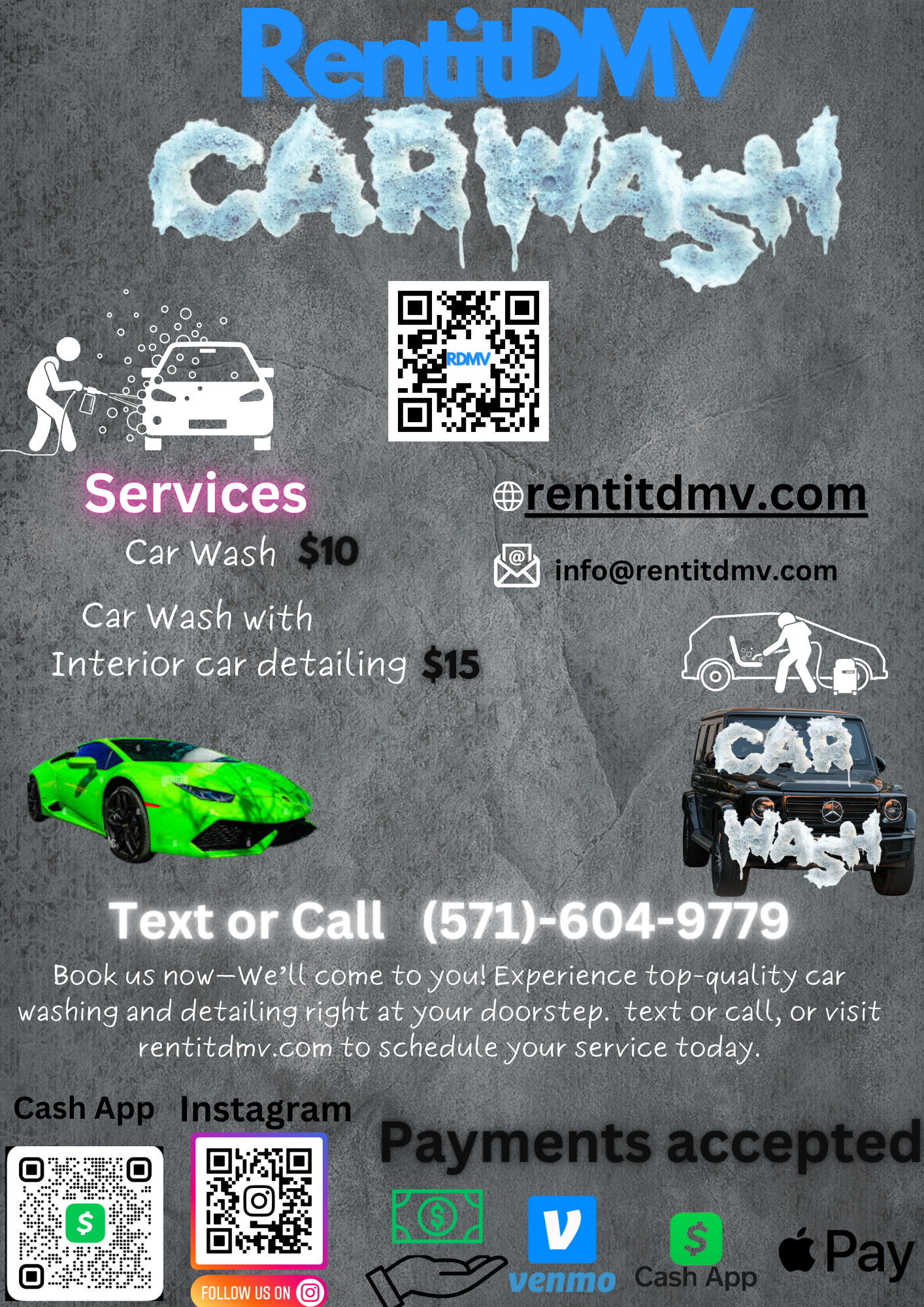 RentItDMV Services Flyer