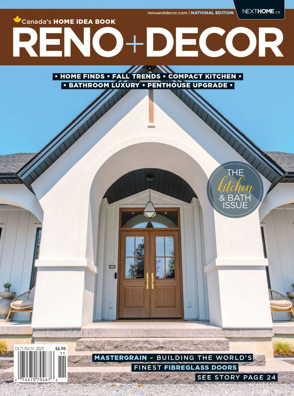 A timeless and elegant luxury bathroom retreat designed by Olivia Bailey Interiors, featured in Reno + Decor magazine