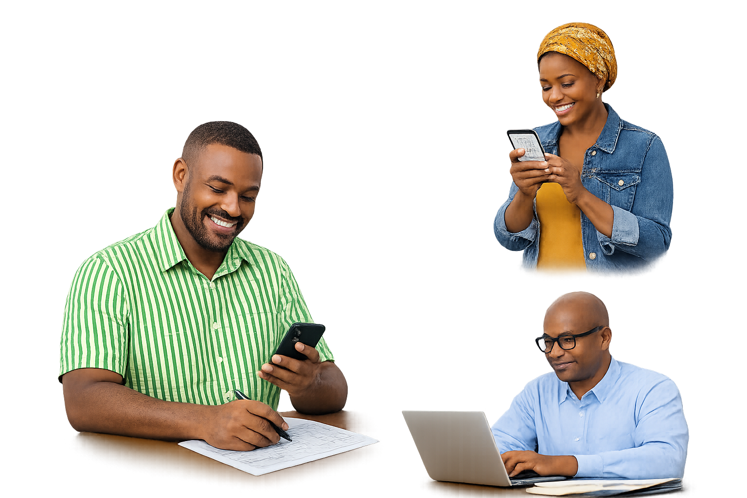 Teachers, students and parents using Scupex on different devices