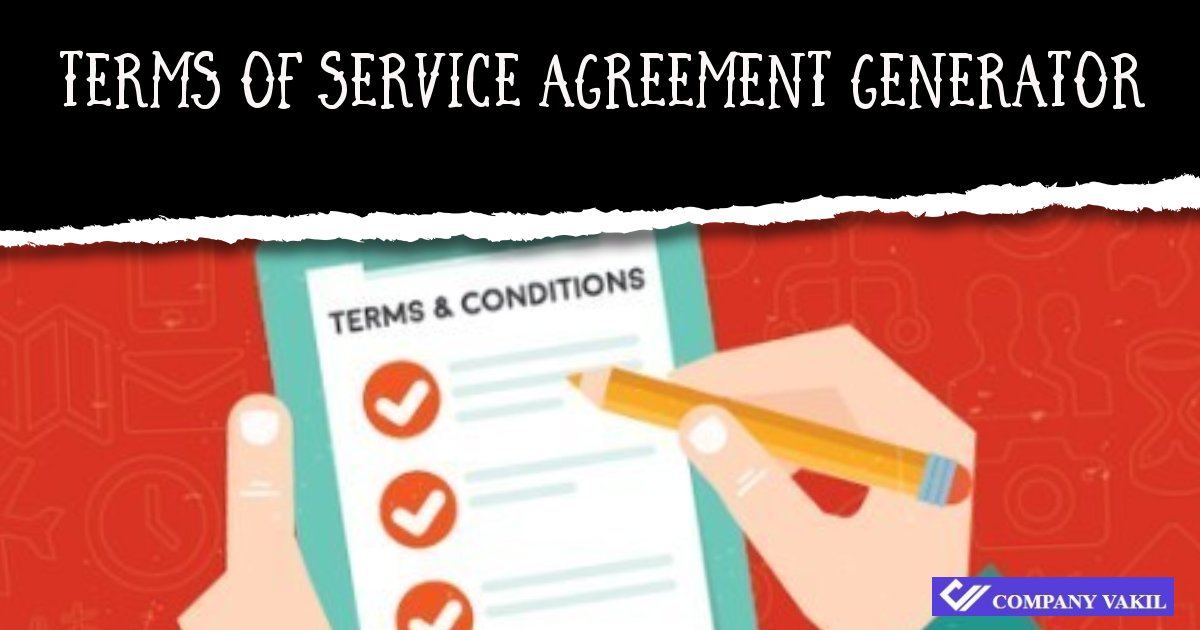 terms of service agreement generator