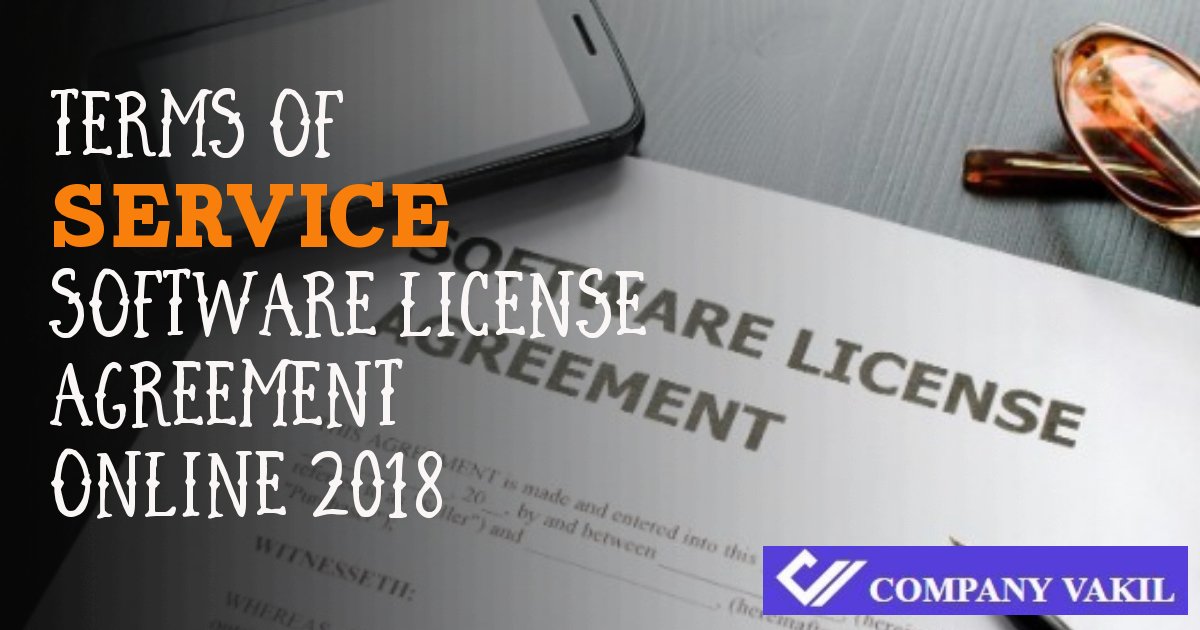 terms of service software license agreement online