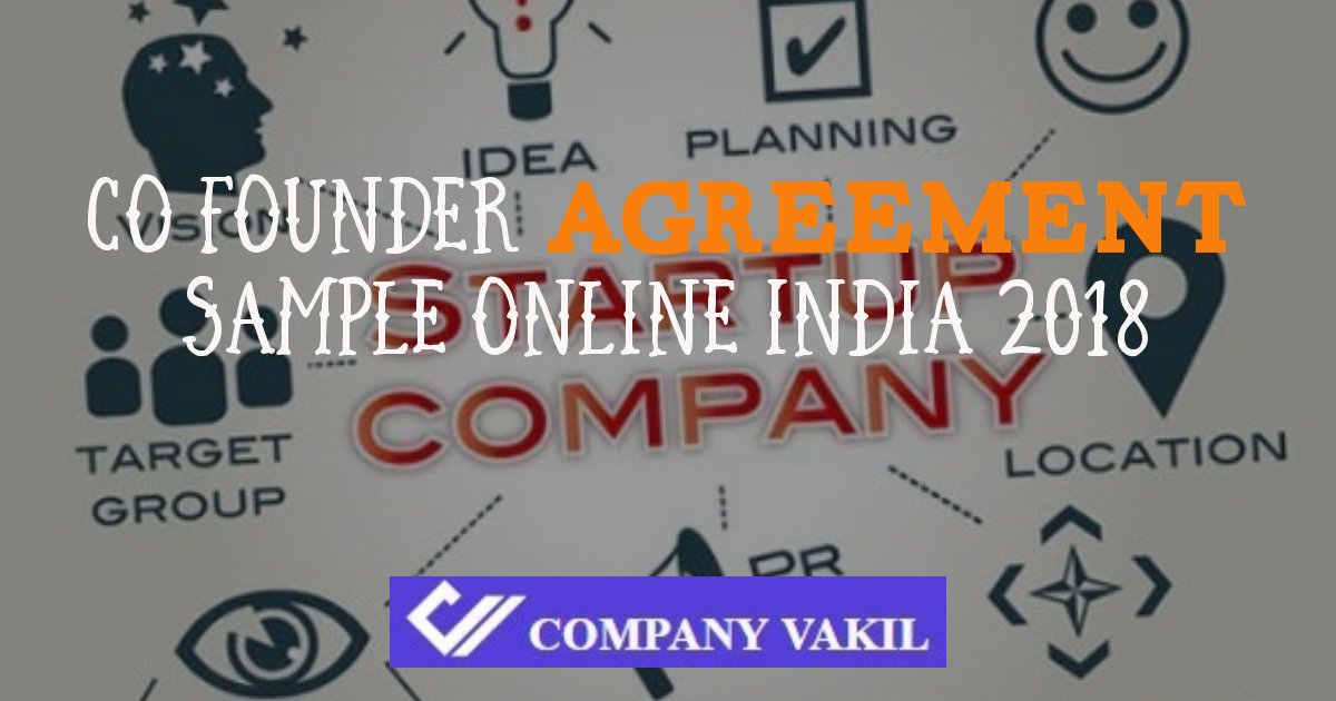 co founders agreement india template online