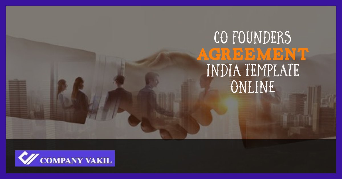 co founder agreement sample online india