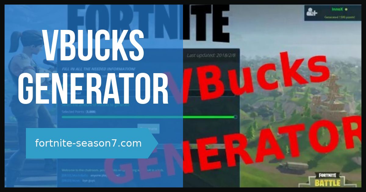every player can use the generator up to 1 time for each and every week the various other player pays with cash money to acquire skin quick - fortnite vbucks generator season 7