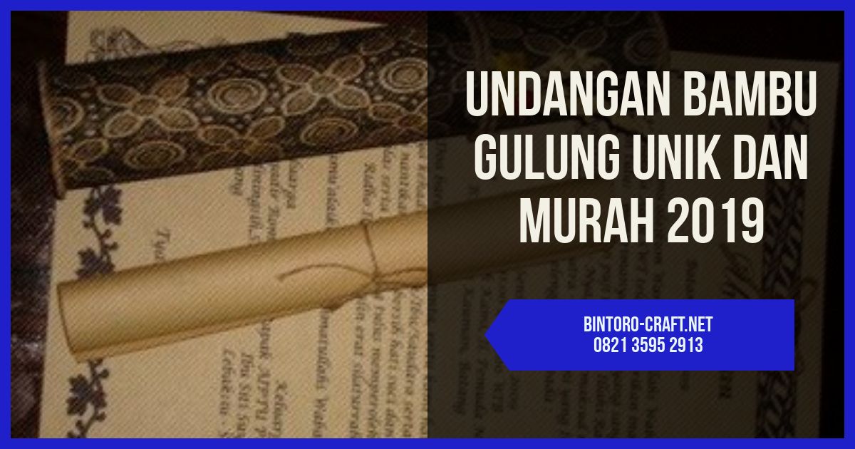 Undangan Bambu Murah Surabaya