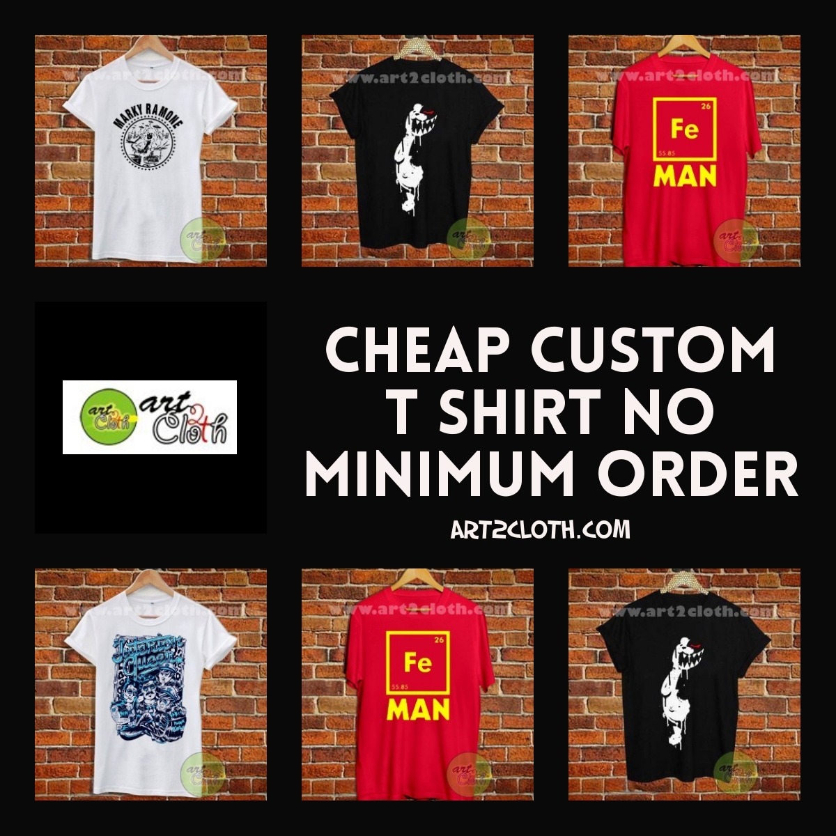 cheap custom shirts no minimum order