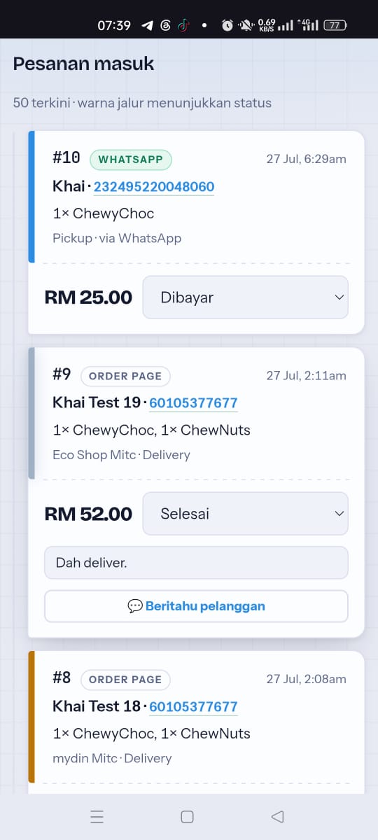 Order management