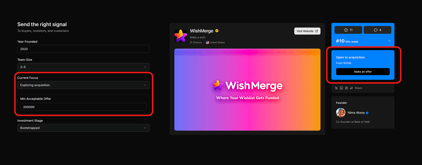 Bowora Signal feature update