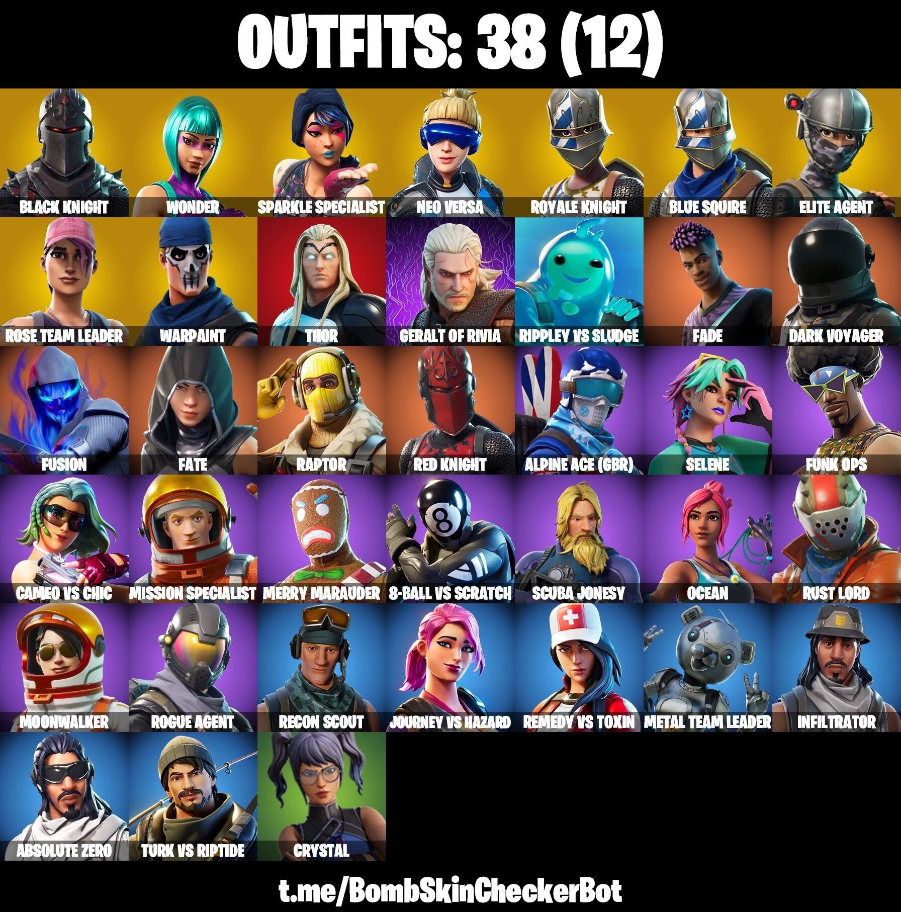 Fortnite Account ( PLAYSTATION / XBOX ) (Black Knight, Wonder, Floss, Take The L, OG STW, Royale Knight, Blacks Shield, Blue Knights, Lil BIack, Epic Swords Of Wonder) (38 Skins)