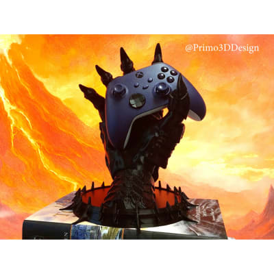 Suporte Controle Gamer Senhor dos Aneis Mao de Sauron Decorativo PS5 PS4 Xbox 3D em impressão 3D — Moldz3D — foto 7