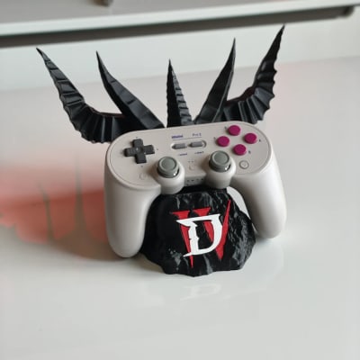 Suporte Controle Xbox PS5 PS4 Diablo Decorativo Gamer Organizador Impressão 3D Geek em impressão 3D — Moldz3D — foto 6