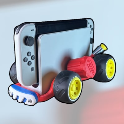 Suporte Estilo Mario Kart para Dock Switch 2 e Switch 1 em impressão 3D — Moldz3D — foto 3
