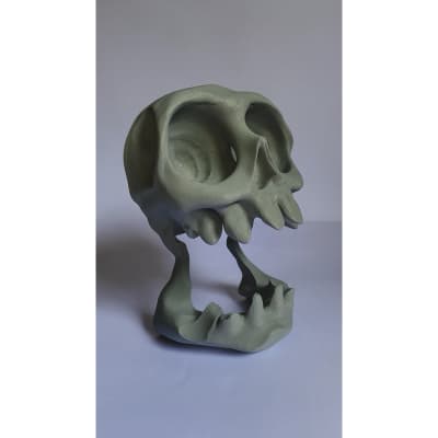 Suporte Controle Headset Caveira PS5 PC Gamer Organizador Decorativo Horror em impressão 3D — Moldz3D — foto 5