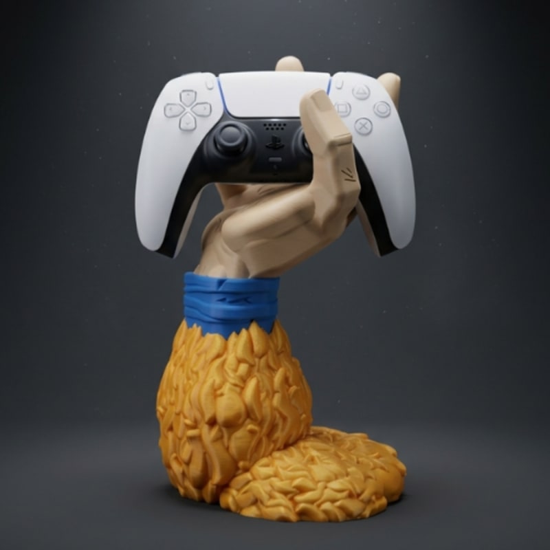 Suporte Controle Goku Dragon Ball PS5 PS4 PC Xbox Anime Decorativo Gamer Organizador 3D em impressão 3D — Moldz3D