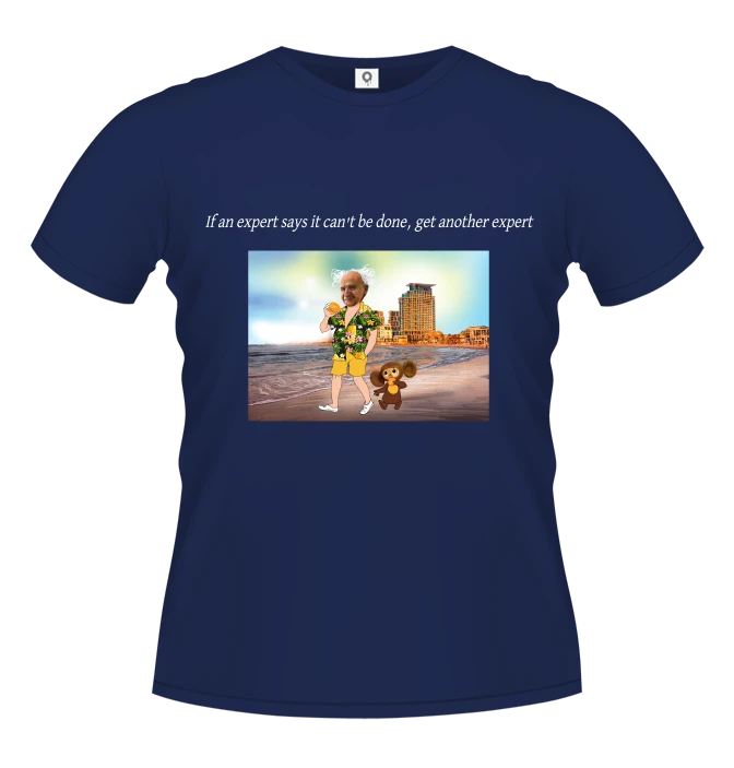 Ben Gurion and Cheburashka's Sunny Citrus Adventure — shirt design by Alex Glushenkov