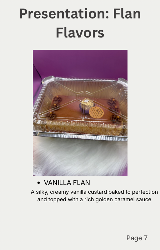 Flan de vanilla, coffee, coconut, chocoflan, chocolate