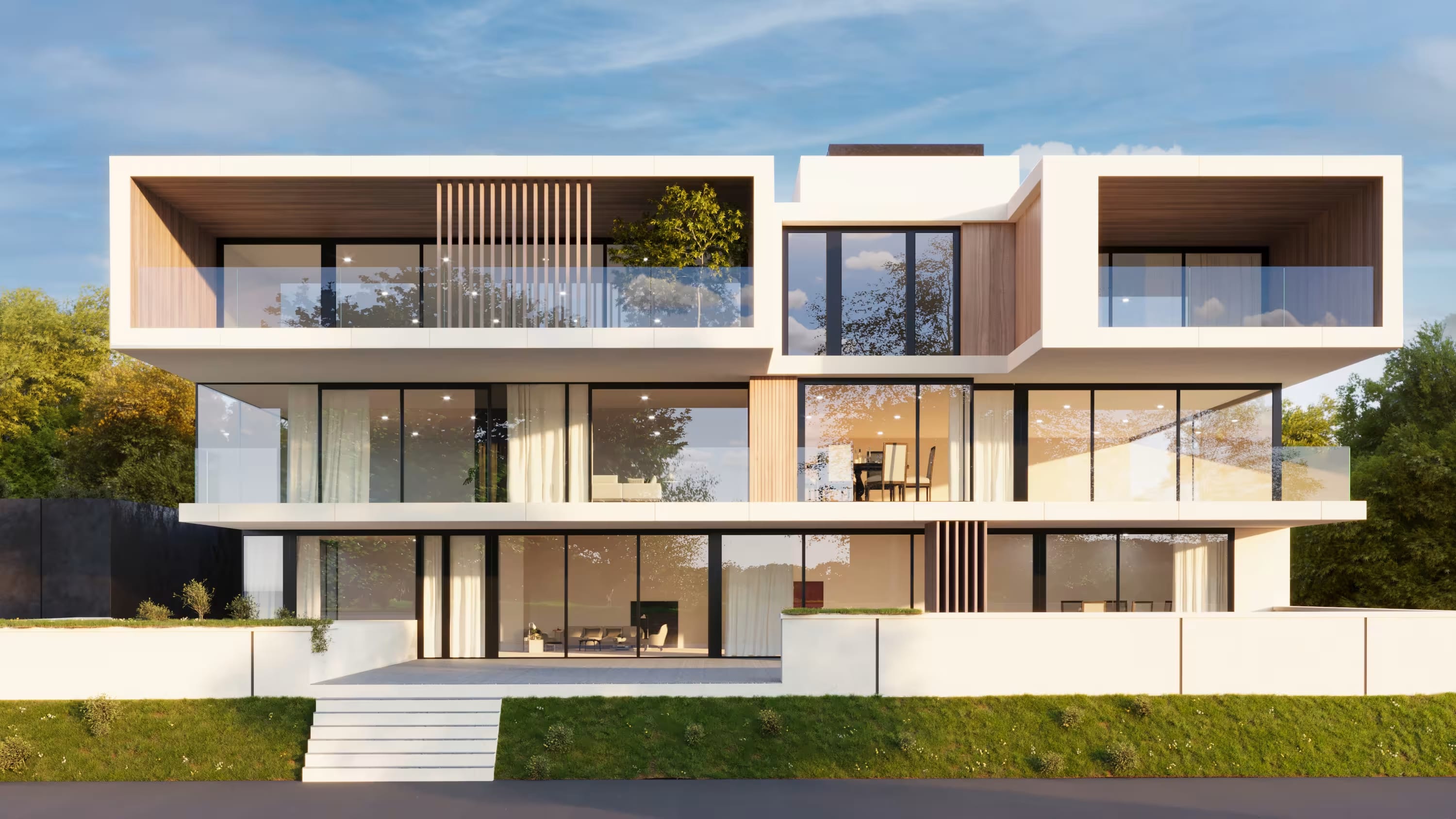 3D Architectural Visualization of a Modern Home