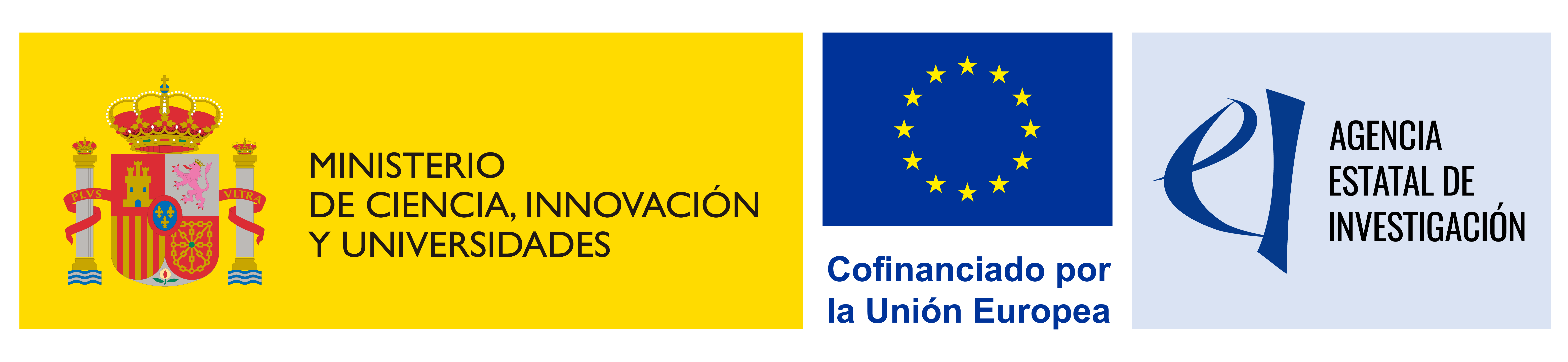 Ministerio de Ciencia, Innovación y Universidades · Cofinanciado por la Unión Europea · Agencia Estatal de Investigación