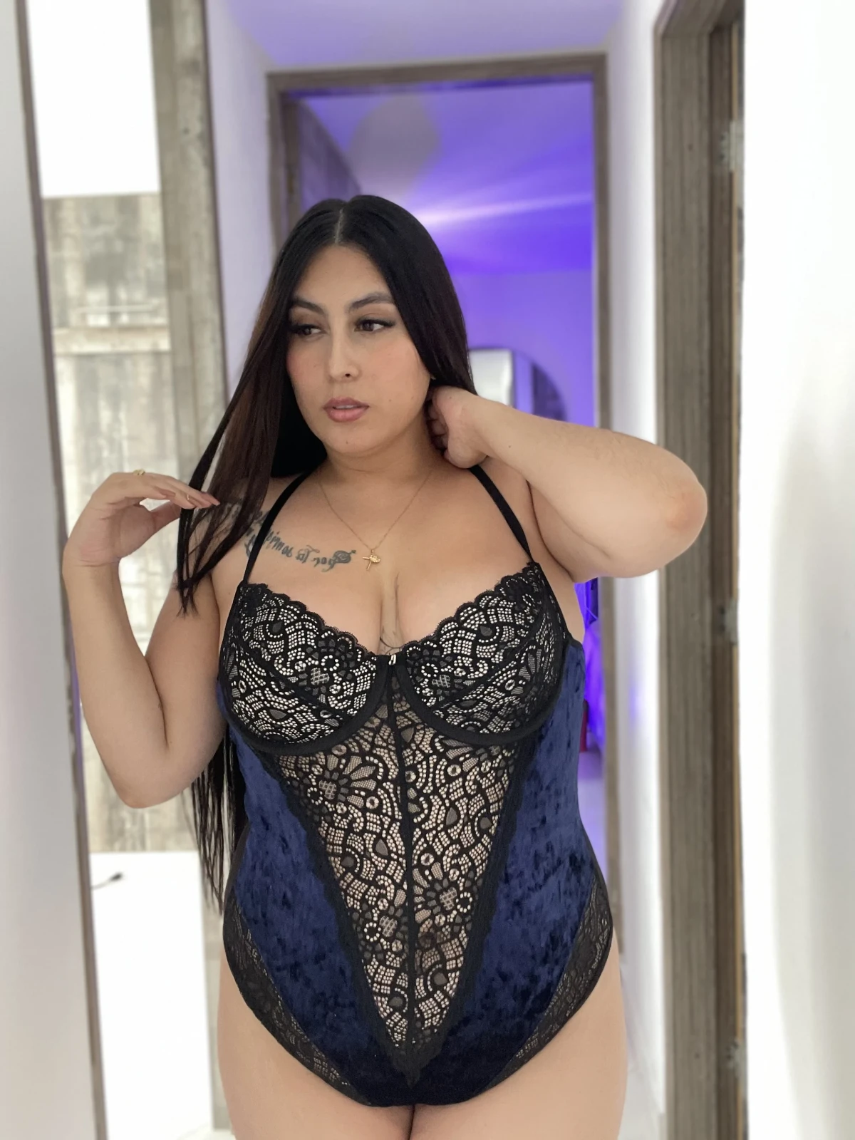 Body Encaje y Terciopelo – Tallas Grandes | Vicsy — vista principal