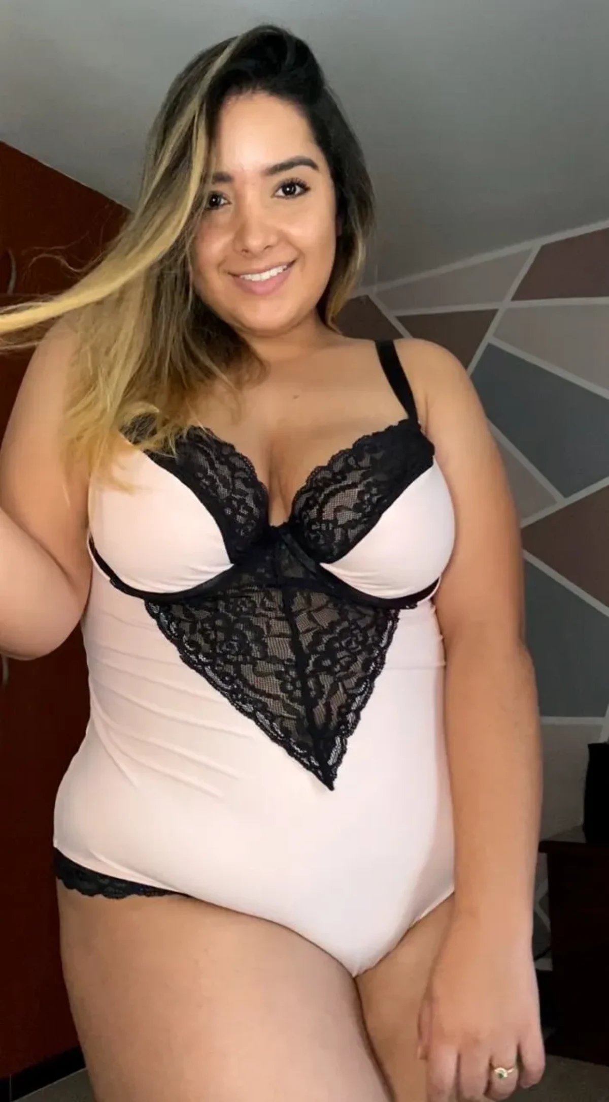 Body Encaje Bicolor – Tallas Grandes | Vicsy — vista principal