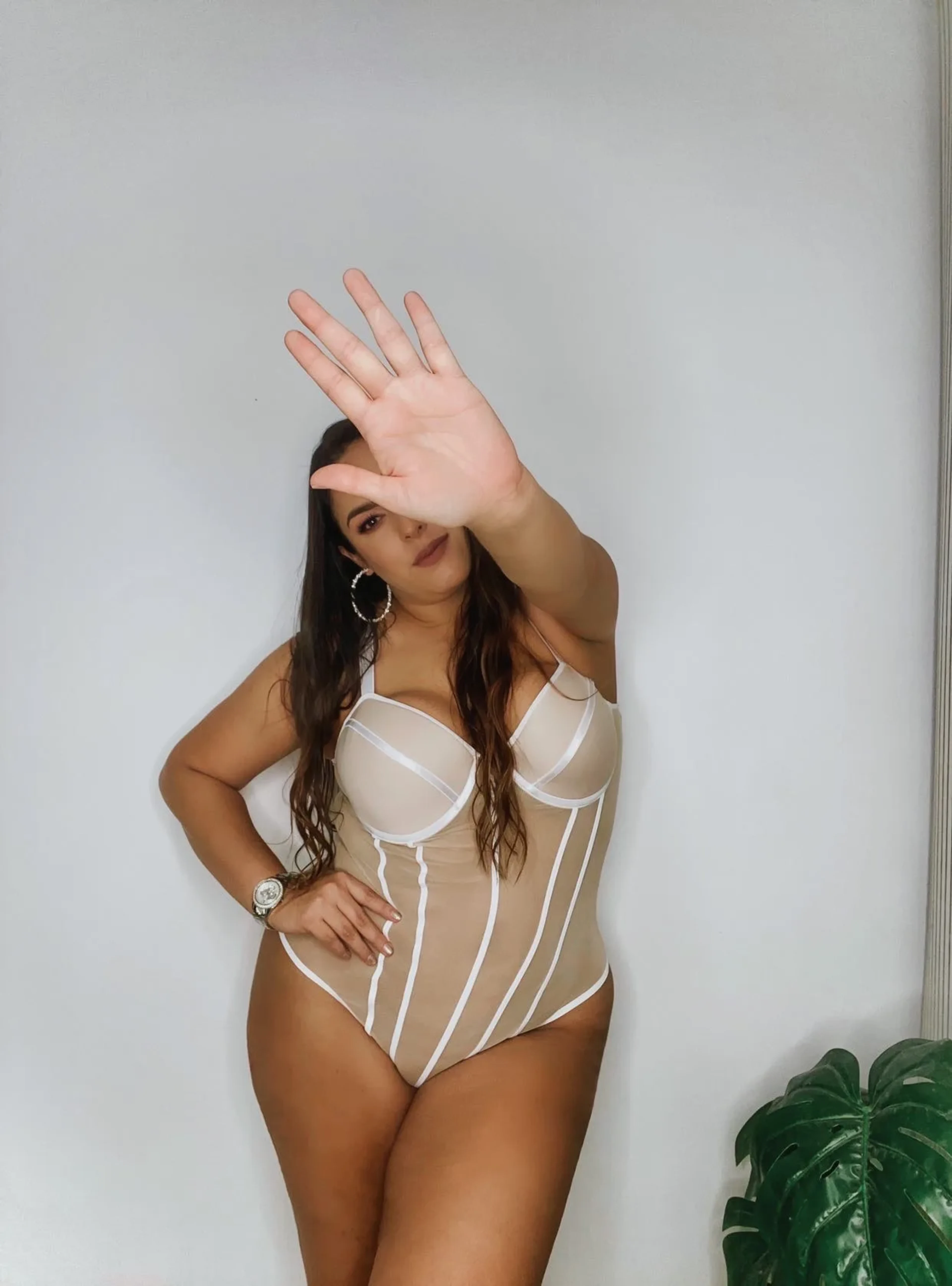 Body Mesh con Varillas – Tallas Grandes | Vicsy