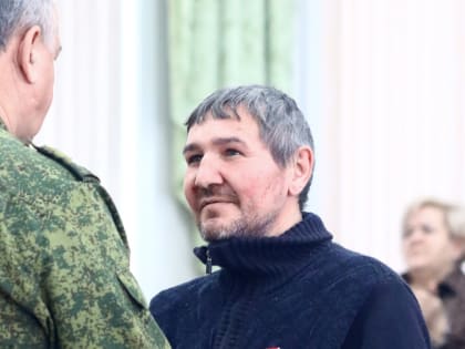 Бердчанин получил награду за мужество и отвагу, проявленные во время СВО