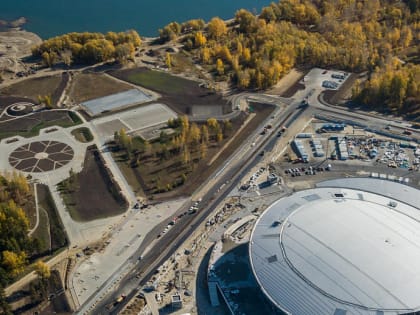 Парк возле нового ЛДС в Новосибирске получил официальное название