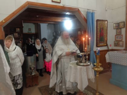 Крещенские богослужения в ордынском храме в честь иконы Божией Матери “Неопалимая Купина”